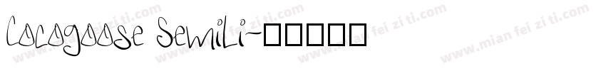 Cocogoose SemiLi字体转换